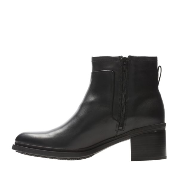 Clarks Womens Brooklyn Bay GORE-TEX Ankle Boots Black | UK-3560781